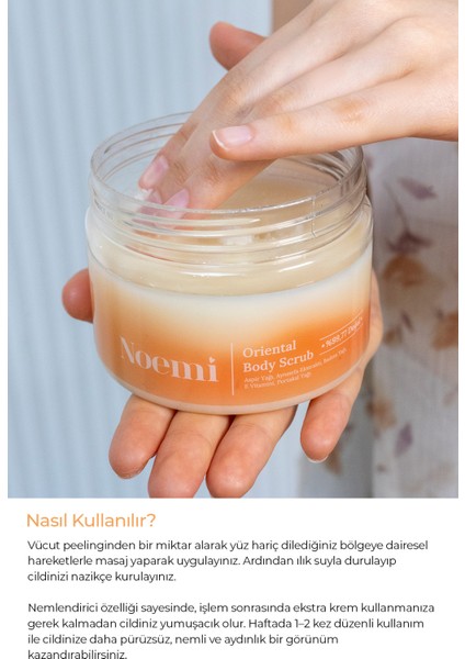 Doğal Body Scrub - Arındırıcı, Yoğun Nemlendirici El Ve Vücut Peelingi - Oriental 300ml fırsatları