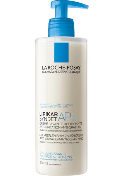 La Roche-Posay Lipikar Syndet Ap+ Bebek&çocuk, Yetişkin Vücut Yıkama Jeli Çok Kuru ve Atopiye Eğilim Gösterebilen Ciltler 400 ml