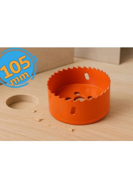 Bi-Metal Delik Oyuk Açma Testeresi Panç 105 mm