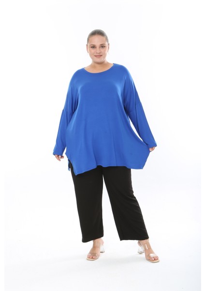 Kadın Likralı Viskon Büyük Beden Tunik ( Göğüs Ölçüsü 150CM) indirimleri