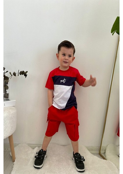 Çizgi Karakter Desenli Erkek Çocuk Takım