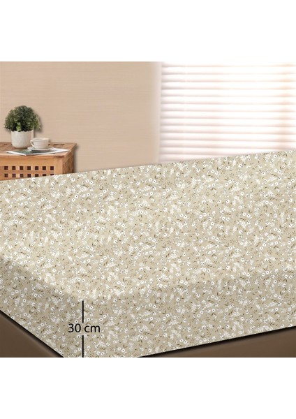 Dalya %100 Pamuk Çift Kişilik Lastikli Çarşaf Seti Bej- 160X200+30 cm modelleri