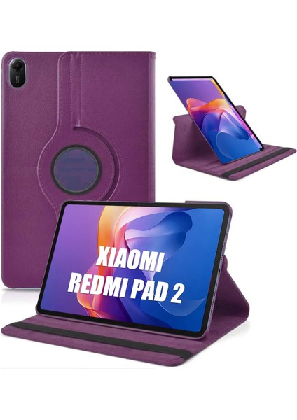 Redmi Pad 2 Uyumlu 360 Derece Dönebilen Uyku Modlu Standlı Akıllı Kılıf