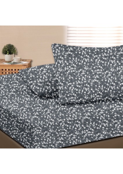 Dalya %100 Pamuk Çift Kişilik Lastikli Çarşaf Seti Lacivert - 160X200+30 cm fiyatları