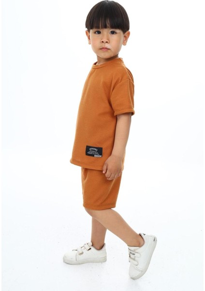 Bisiklet Yaka Şortlu Erkek Çocuk Şortlu Takım fiyatları