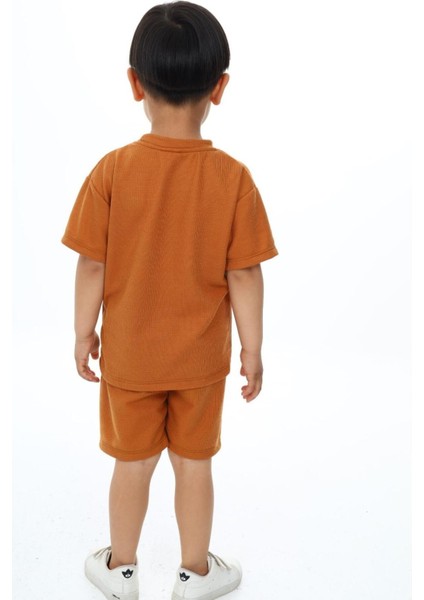 Bisiklet Yaka Şortlu Erkek Çocuk Şortlu Takım indirimleri