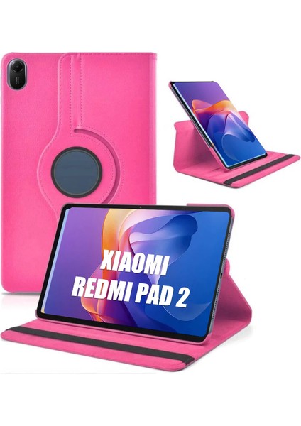 Redmi Pad 2 Uyumlu 360 Derece Dönebilen Uyku Modlu Standlı Akıllı Kılıf