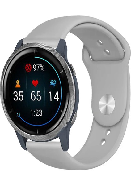 Garmin Venu 2 Akıllı Saat ile Uyumlu Yumuşak Dokulu Silikon Kordon Kayış