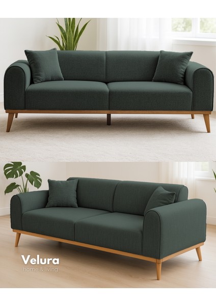 Valo Oturma Grubu & Koltuk Takımı (3+3+1+1) - Koyu Yeşil modelleri