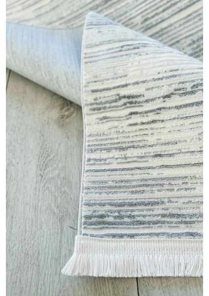 Violette Dokuma Yıkanabilir Modern Gri Salon Halısı Mutfak Halısı Yolluk fiyatları