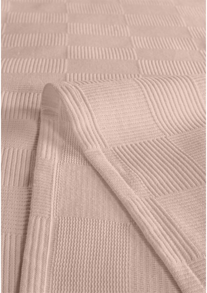 %100 Pamuk Çift Kişilik Pudra Otel Pike Takım 200 x 230 cm fırsatları