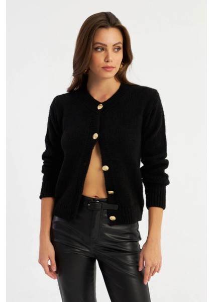 Kadın Siyah Hırka YV285 modelleri