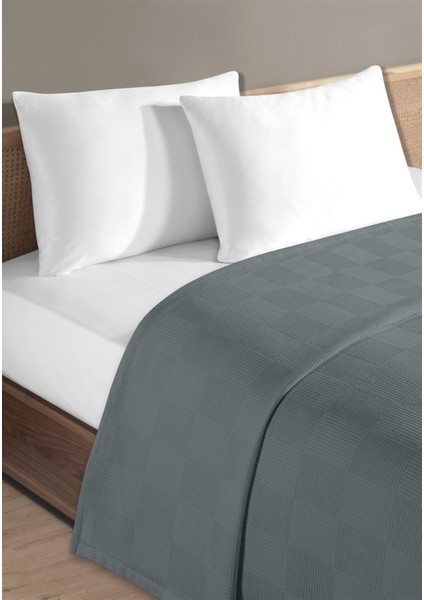 %100 Pamuk Çift Kişilik Indigo Otel Pike Takım 200 x 230 cm
