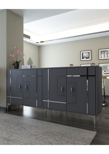 Simgect (KX180) Konsol Antrasit-Gümüş