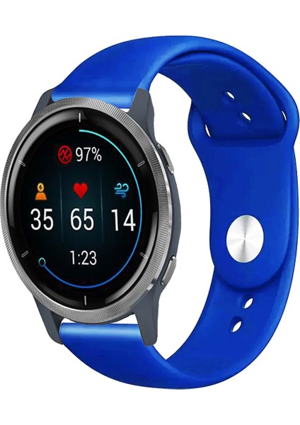 Garmin Venu 2 Akıllı Saat ile Uyumlu Yumuşak Dokulu Silikon Kordon Kayış