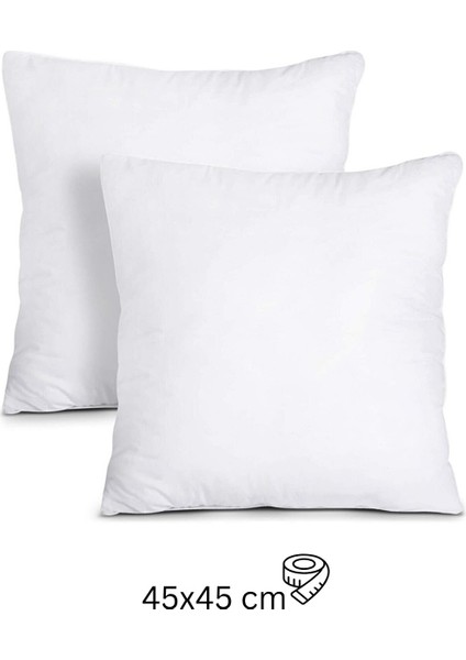 LİDOMA HOME 1 Adet 45x45 cm Boncuk Elyaf Dolgu İç Yastık