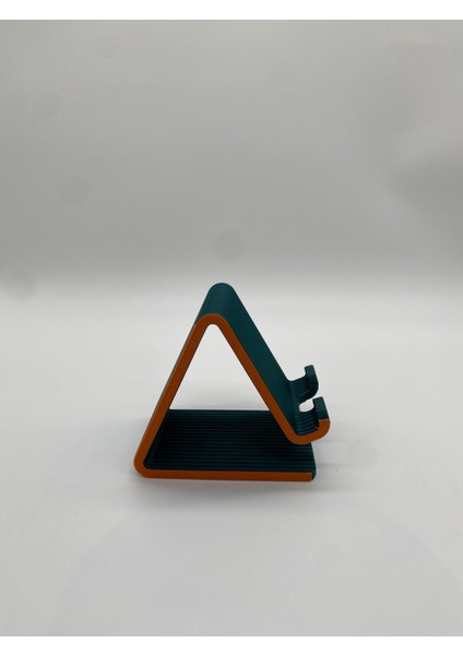 Üçgen Formlu Telefon Standı, 3D Baskı, Yeşil