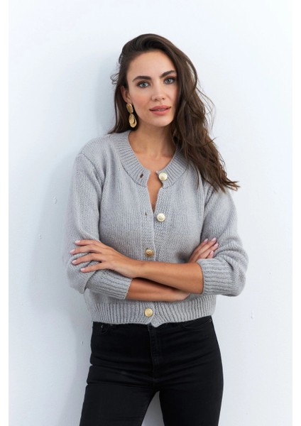 Kadın Gri Hırka YV285 fiyatları