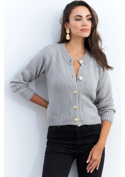 Kadın Gri Hırka YV285 fırsatları