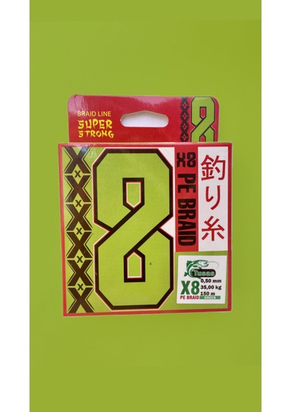 0.50 mm 150 Metre 8x Green Örgü Ip