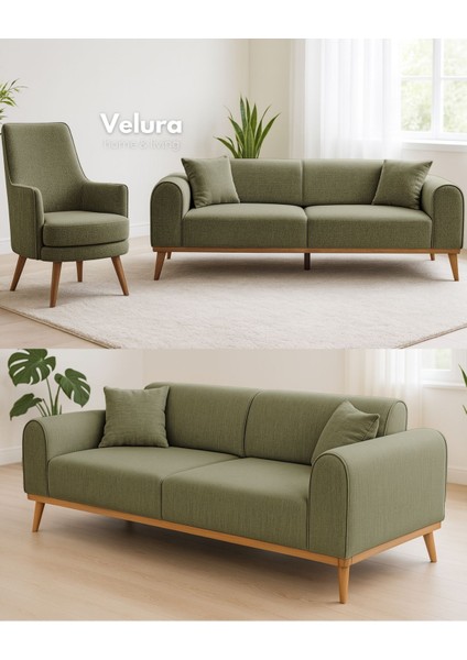 Valo Oturma Grubu & Koltuk Takımı (3+3+1+1) - Fildişi fiyatları