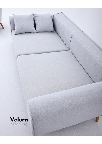 Valo Oturma Grubu & Koltuk Takımı (3+3+1+1) - Fildişi