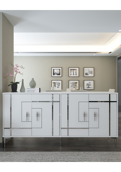 Simgect (KX180) Konsol Beyaz-Gümüş fiyatları