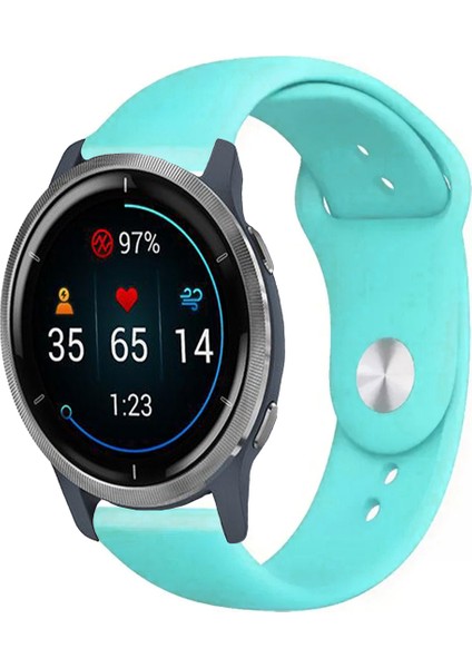 Garmin Venu 2 Akıllı Saat ile Uyumlu Yumuşak Dokulu Silikon Kordon Kayış