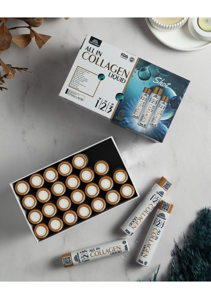 All In Collagen Lıquıd Tip 1-2-3 (28 Flakon) Likid Kolajen indirimleri