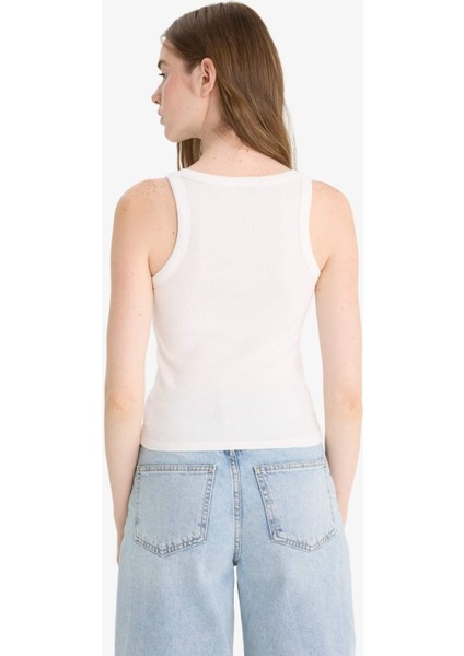 Fitted U Yaka Fitilli Kaşkorse Atlet F7818AX25AU
