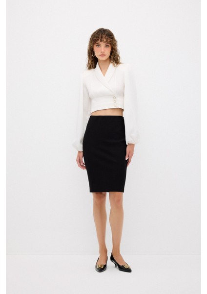 Anvelop Crop Bluz Kemik 11544402000 fırsatları