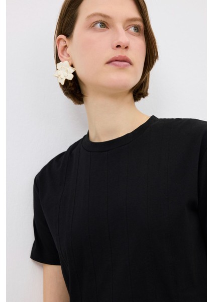 Pileli Bluz Siyah 11545069000 fiyatları