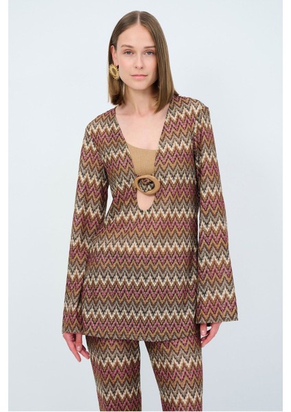 Toka Detaylı Bluz Emp.camel 11544068001