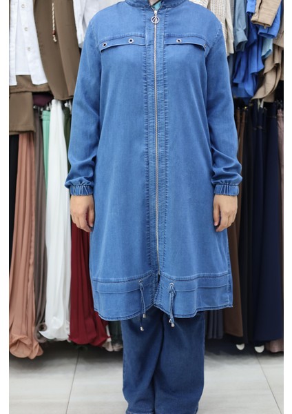 Fermuarlı Ince Kot Kap modelleri