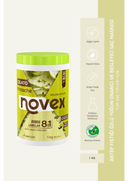 Pistache - Antep Fıstığı Özlü Yoğun Besleyici ve Onarıcı Saç Maskesi 1kg fiyatları