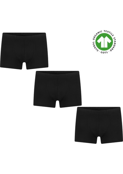 Erkek Organik Pamuklu Retro Şort Boxer (Gots Sertifikalı)