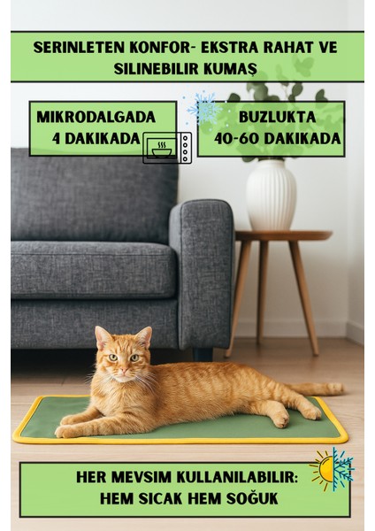 Thermo Mat Hem Soğuk Hem Sıcak Kullanılabilen 2si1 Arada Kedi & Köpek Minderi 40X60CM fiyatları