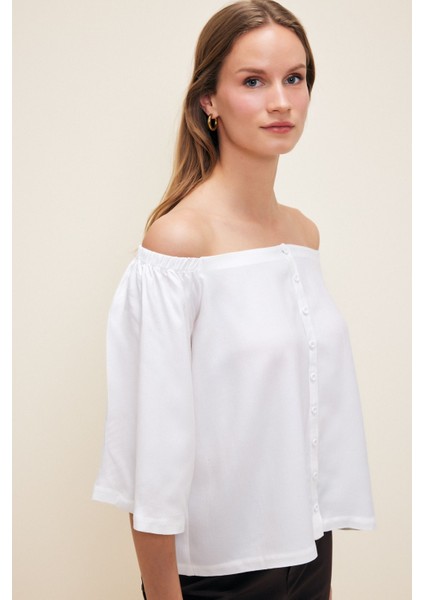 Off The Shoulder Bluz Kemik 115L9065000 fırsatları