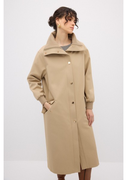 Cep Kapaklı Uzun Kaban Bej 13644331000 fırsatları
