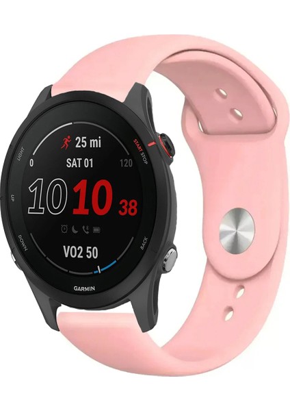 Garmin Forerunner 255 Akıllı Saat ile Uyumlu Yumuşak Dokulu Silikon Kordon Kayış