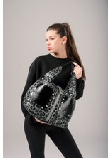 CCS 17997 Lüks Gösterişli Siyah Renk El Kol Çantası