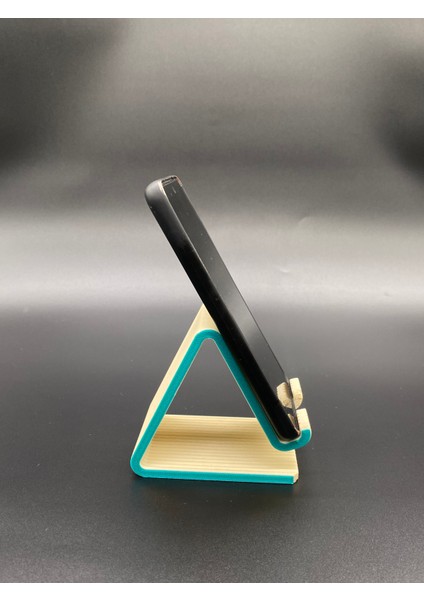 Üçgen Formlu Telefon Standı, 3D Baskı, Bej modelleri