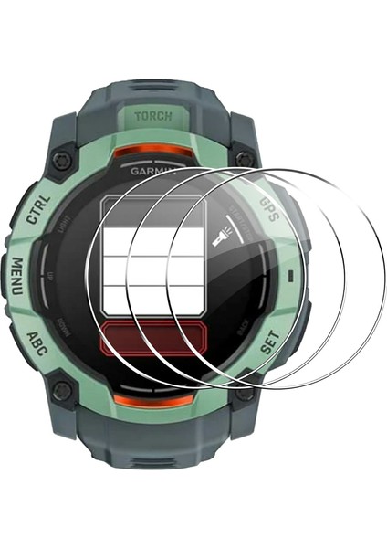 Garmin Instinct 3 Amoled 50MM Temperli Cam Ekran Koruyucu Hd Şeffaf Saat Ekran Filmi Için 3 Adet (Yurt Dışından)