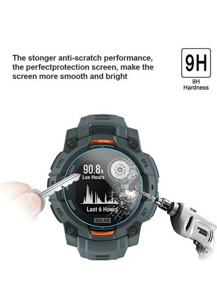 Garmin Instinct 3 Amoled 50MM Temperli Cam Ekran Koruyucu Hd Şeffaf Saat Ekran Filmi Için 3 Adet (Yurt Dışından) modelleri