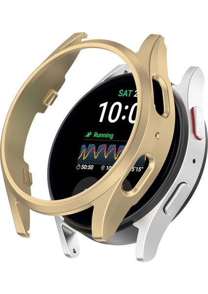 Samsung Galaxy Watch7 44MM Çarpışma Önleyici Pc Saat Kılıfı Için Içi Boş Koruyucu Çerçeve - Altını (Yurt Dışından)