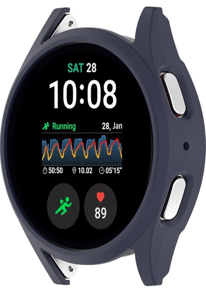 Samsung Galaxy Watch7 44MM Çarpışma Önleyici Pc Saat Kılıfı Için Içi Boş Koruyucu Çerçeve - Gece Mavisi (Yurt Dışından) indirimleri