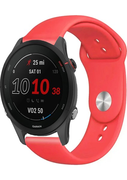 Garmin Forerunner 255 Akıllı Saat ile Uyumlu Yumuşak Dokulu Silikon Kordon Kayış