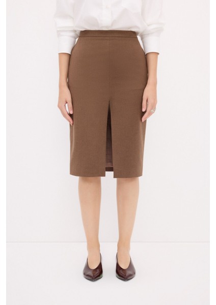 Yırtmaçlı Etek Vizon 127M2087000 modelleri