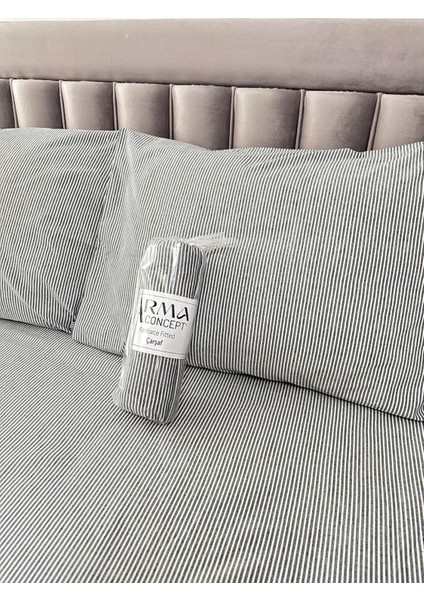 Çift Kişilik Desenli Ranforce Kumaş Fitted Lastikli Çarşaf & 2 Adet Yastık Kılıfı modelleri