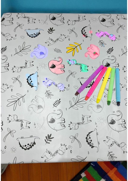 Boyanabilir Pvc Elyaf Tabanlı Silinebilir Muşamba Masa Örtüsü_şehir fiyatları